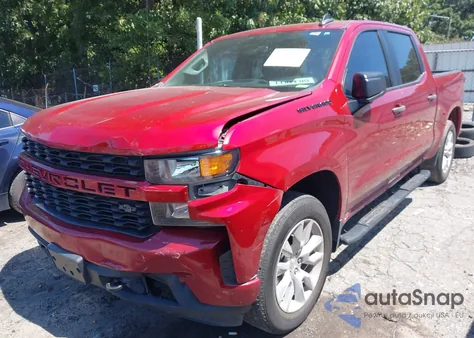 2021 Chevrolet Silverado 1500 2Wd Short Bed Custom из США, поврежденный, VIN 3GCPWBEH9MG163643